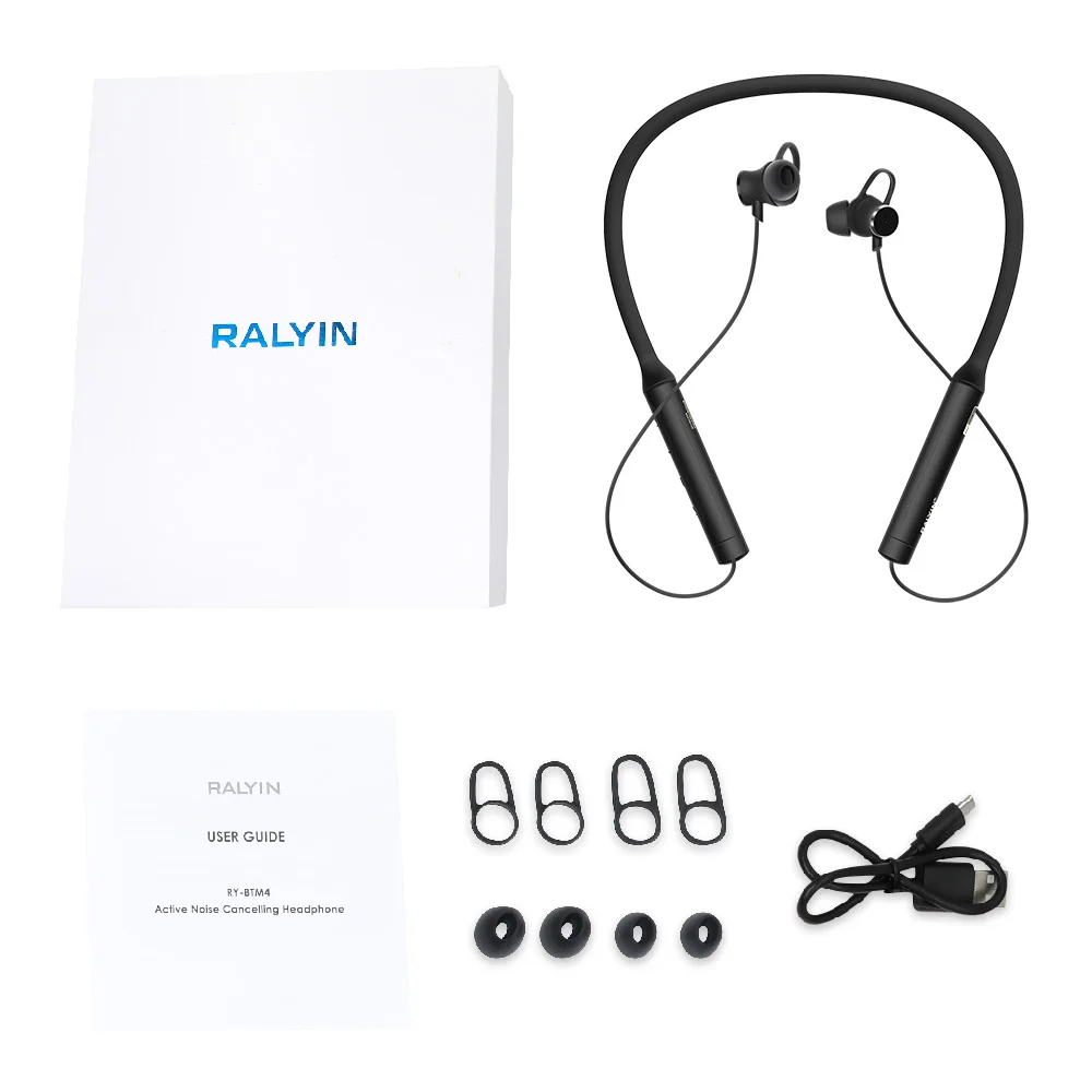 Ralyin активный шумоподавление bluetooth наушники спортивные беспроводные ANC Bluetooth