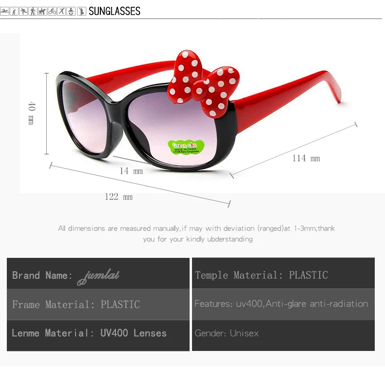 jumlai Lovely Sunglasses Children 2018 Brand Design Restoring Ancient Ways UV400  Sun Glasses Lens Properties Eyewear 3-12 yeas (3)