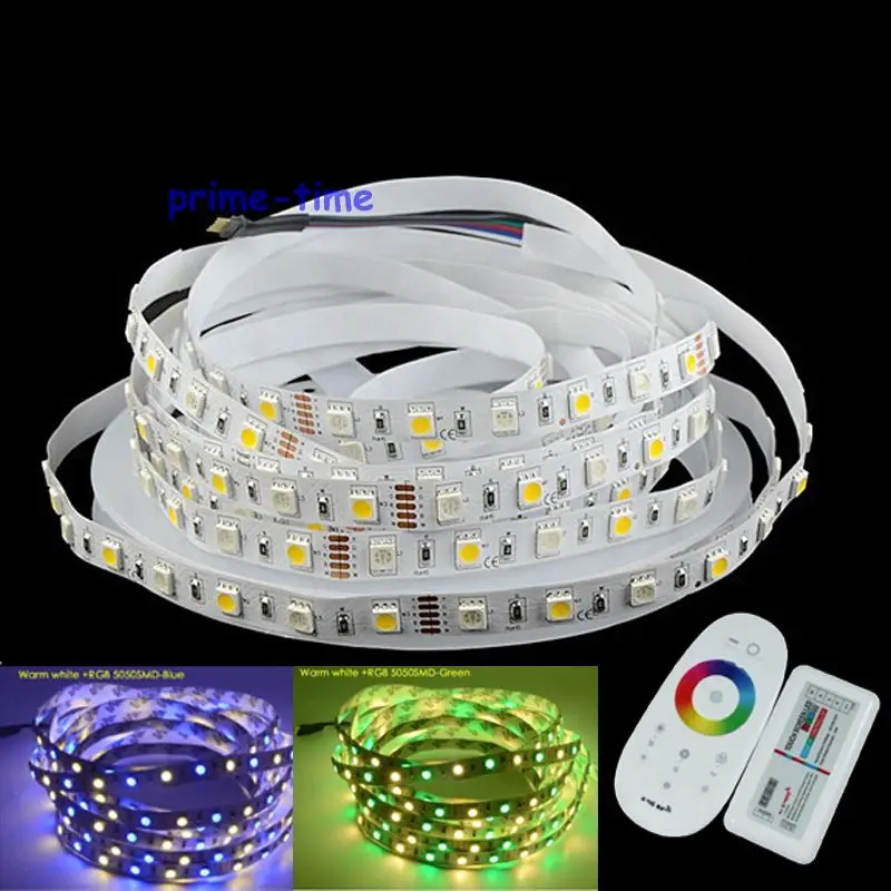 5 м 5050 RGBW RGBWW RGB + теплый белый или холодный 60 светодиодный/м DC12V не