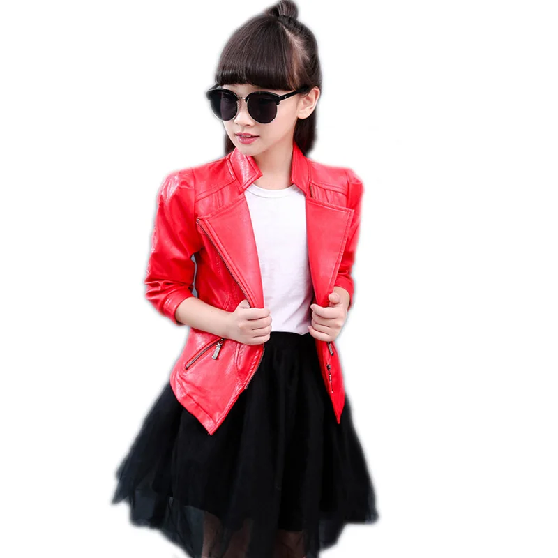 baby girl coat 2018 spring girls jackets faux leather jackets for girl solid turn down collar children clothing girls outwear baby girl coat 2018 spring girls jackets faux leather jackets for girl solid turn down collar children clothing girls outwear