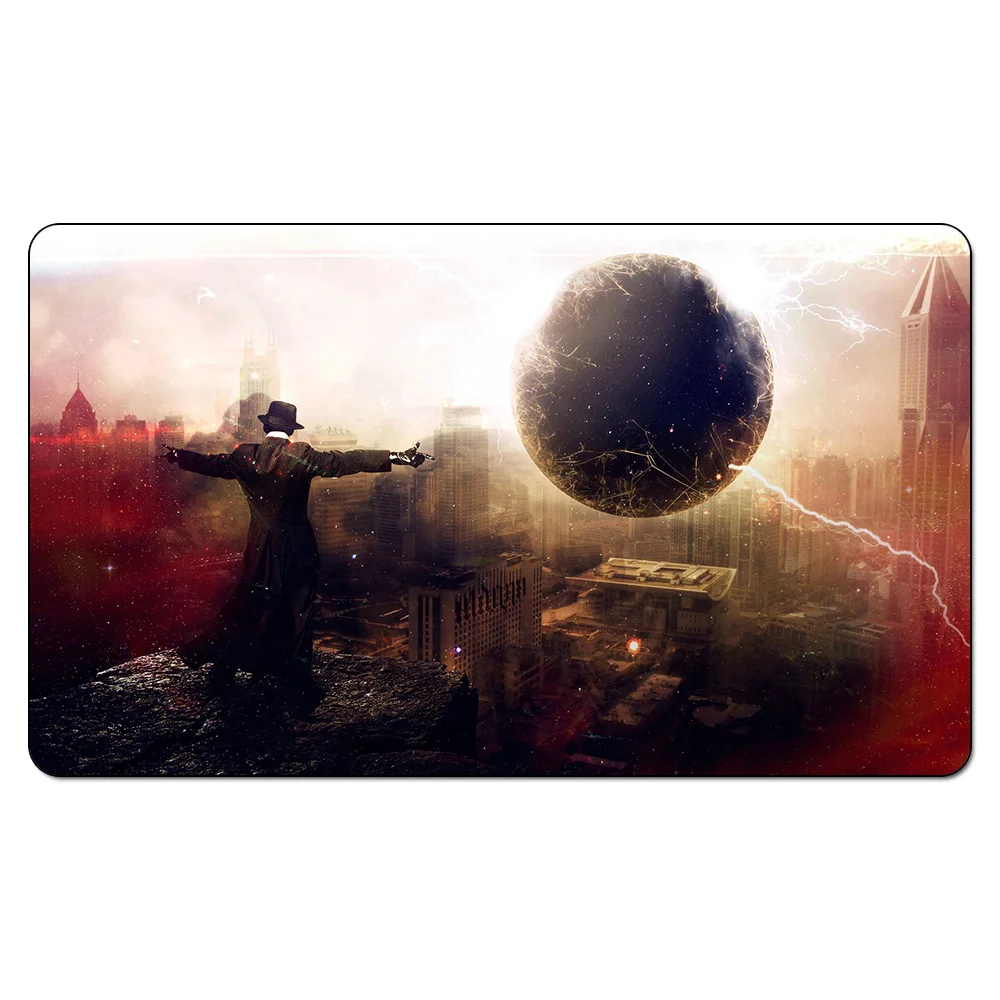 Ангел боевой Дракон Playmat) волшебный Настольные игры playmats, резиновые таблицы площадку, сбор Дизайн Playmat Бесплатный подарок мешок - Цвет: Черный