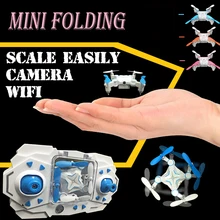 The newest WiFi phone to watch folding RC mini drone with camera quadcopter with camera 6 channels High-definition aerial