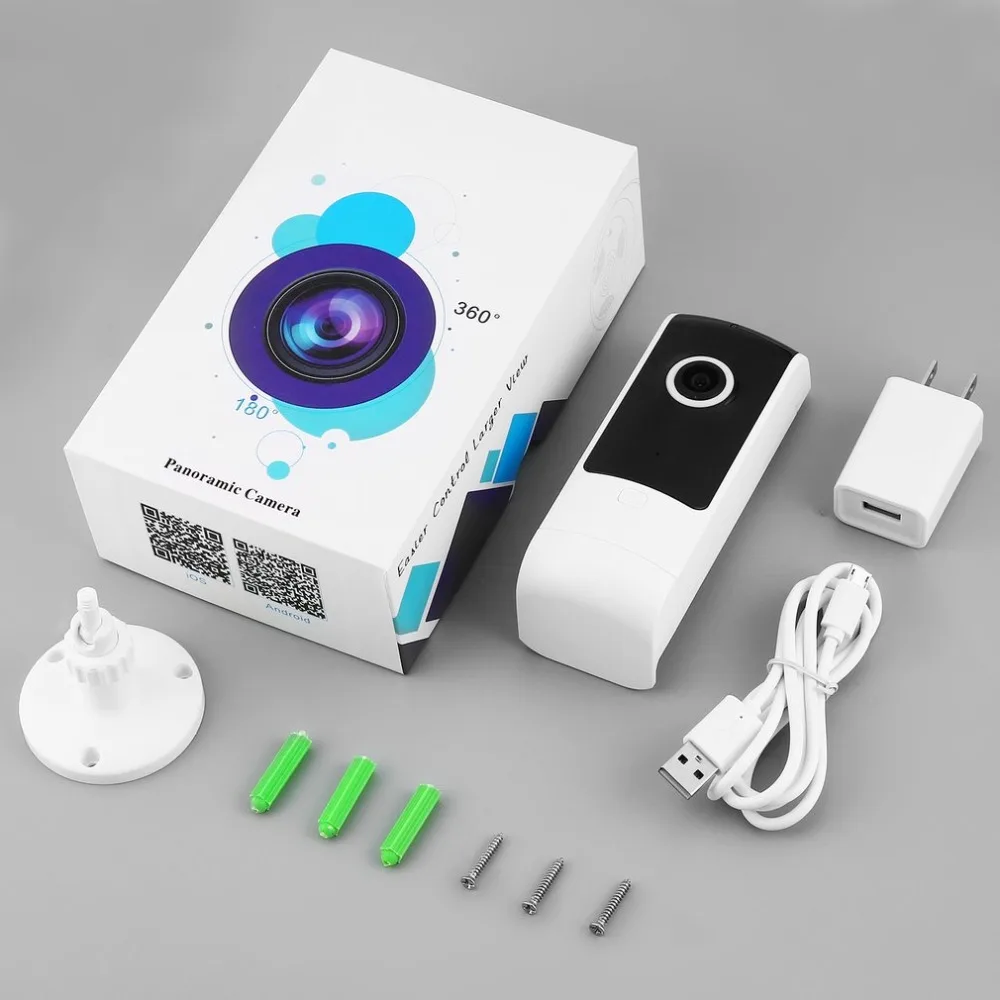 

2018 New Calling Enabled 180 Degree Panoramic Wide-range Wireless Infrared Night Vision Two-way Speech Surveillance Camera