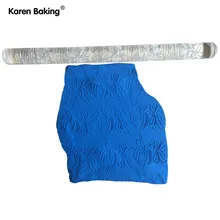 Торт тиснением украшения Инструменты лук-узел Форма прозрачный скользящий Шпильки-aa289