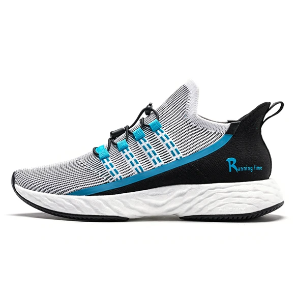 ONEMIX спортивная обувь для мужчин высокотехнологичные кроссовки энергетическая капля жаккард вамп boost подошва кроссовки Вулканизированная тренировочная обувь - Цвет: black blue
