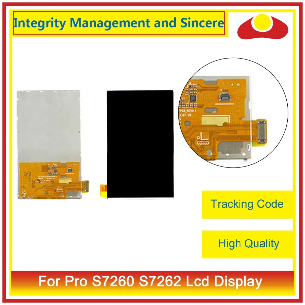 

High Quality 4.0" For Samsung Galaxy Star Pro S7260 S7262 Lcd Display Screen Free Shipping + Tracking Code