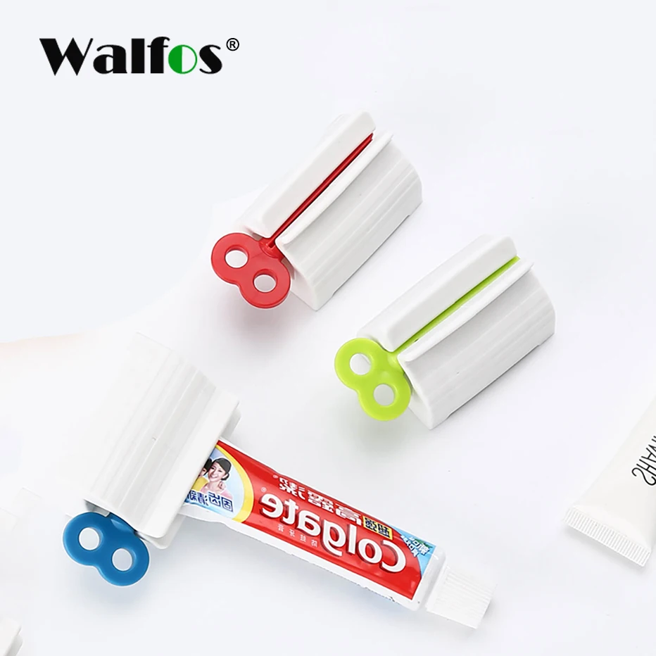 

Convenient Toothpaste Rolling Tube Toothpaste Squeezer Stand Holder Bathroom Accessories