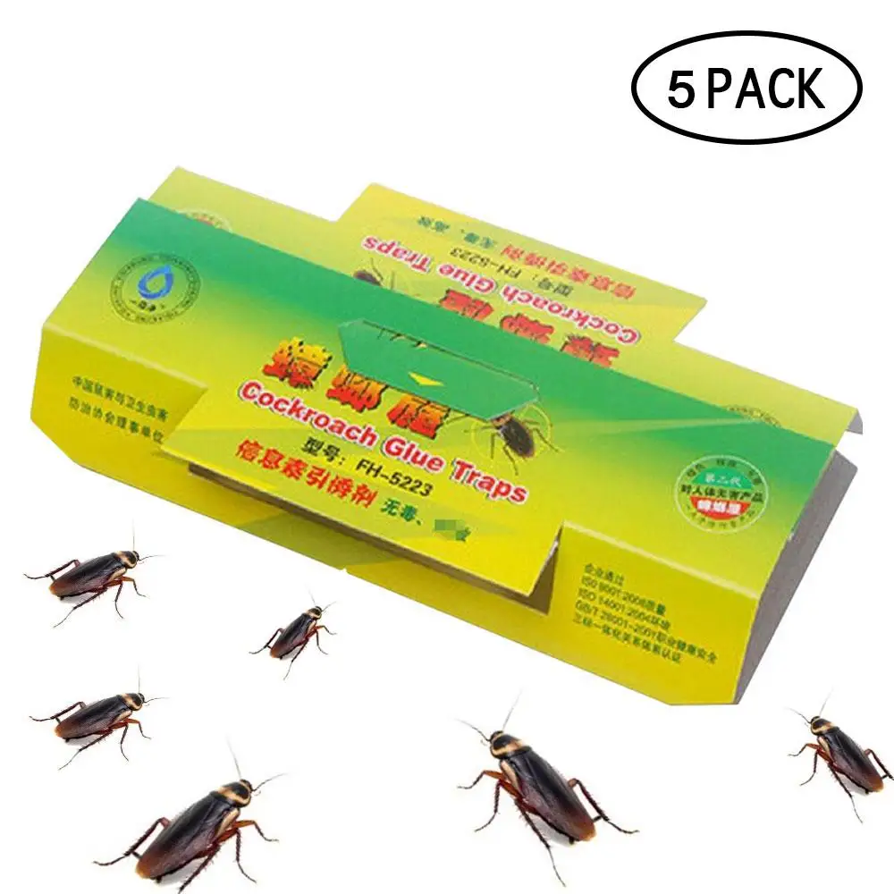 

5Pcs/set Effective Killing Cockroach Bait Powder Cockroach Repeller Insect Roach Killer Anti Pest Reject Trap Pest Control