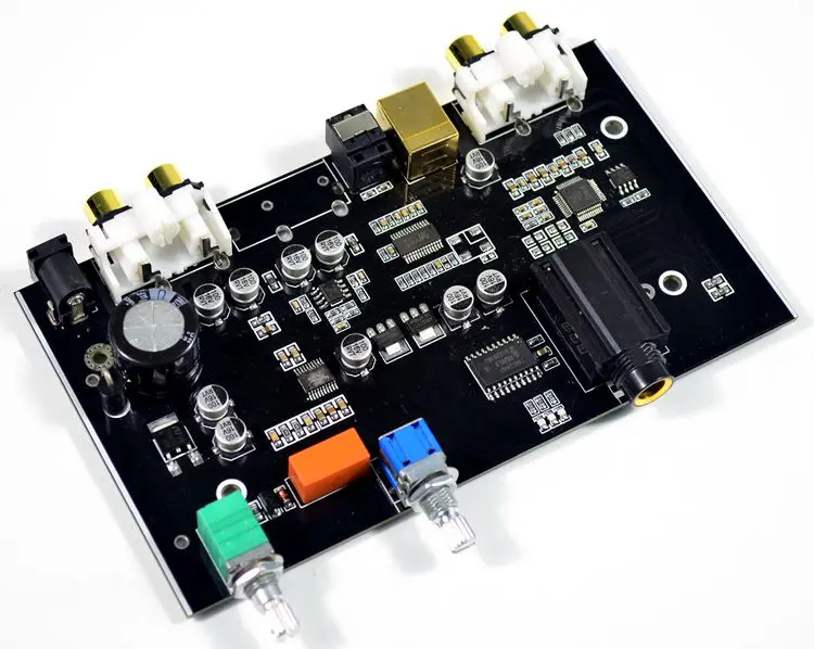 HIFI COLEGE audio USB DAC decoder board PCM5100 4558 with headphone AMPLIFIERS AMP
