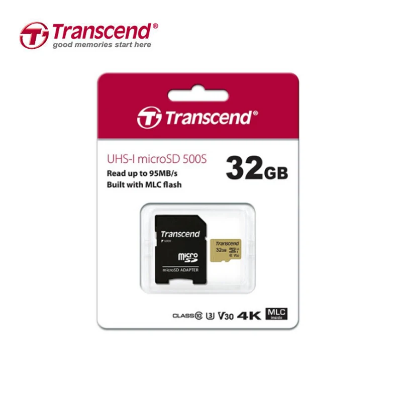 MLC Transcend TF карты 16 ГБ 32 ГБ 64 Гб 12 Гб Micro SD карты SDHC SDXC скорость чтения 95 МБ/с./с класс 10 UHS-1 карты памяти 16 Гб