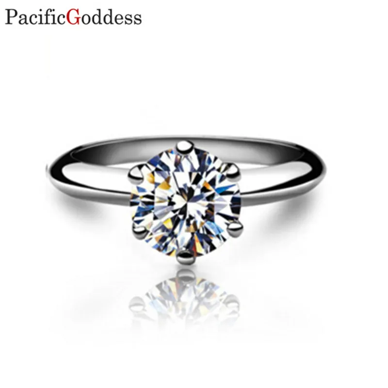 

hot sell 8mm 2.5 carat white color stone jewelry set cubic zirconia post earrings ring necklace set for best gift