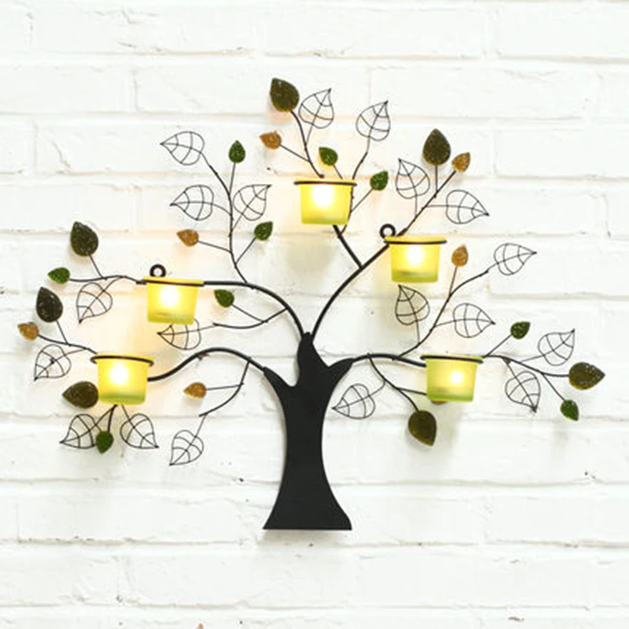 

Tealight Candle Holders Romantic Wedding Decorations Pillar Modern Creative Hanging Candle Holder Tea Bougeoir Home Decor Gift