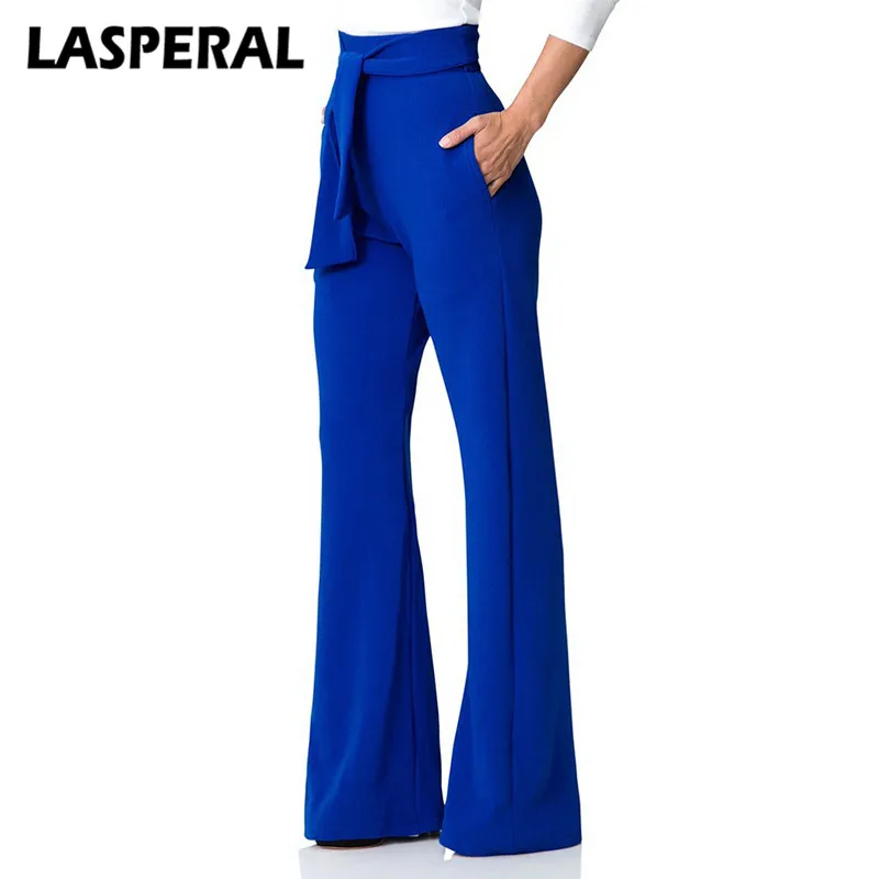 LASPERAL Fashion Casual Pant Women Wide Leg Flare Pants