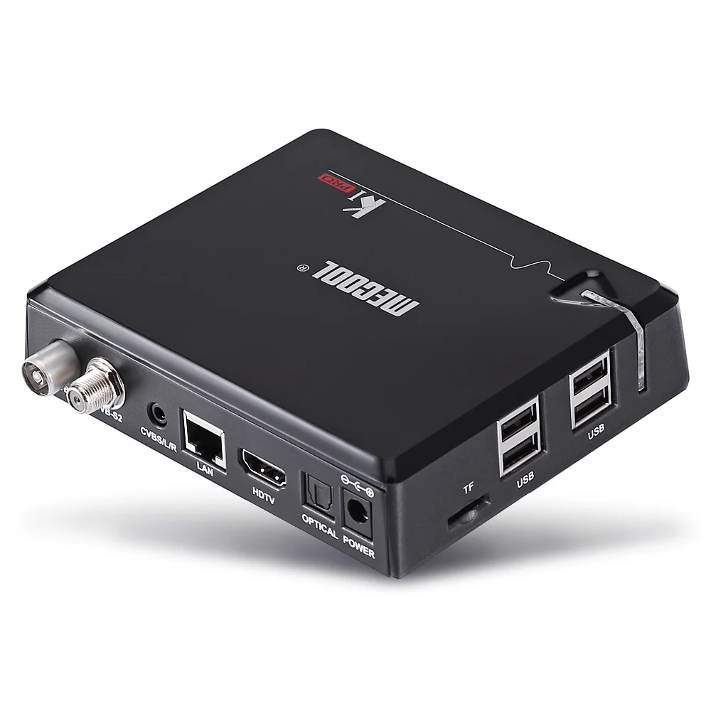 MECOOL KI PRO ТВ коробка S2 + T2 DVB Amlogic S905D Quad 2G 16G Поддержка и S2/DVB T2/DVBS2 Декодер каналов