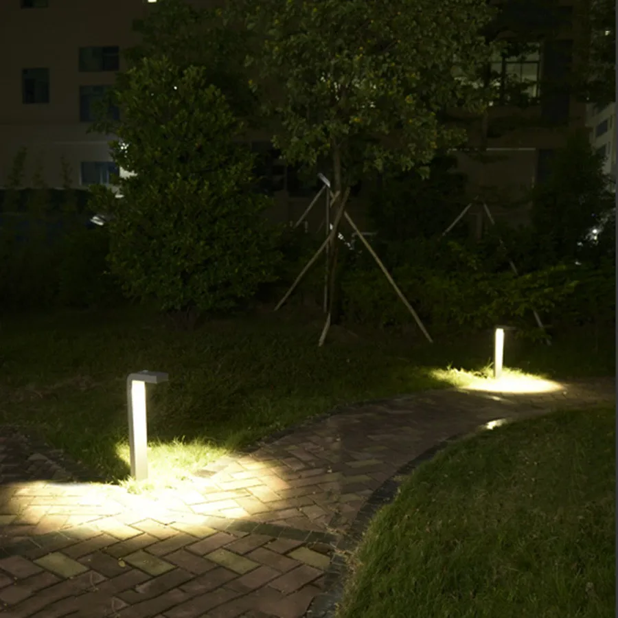 BEIAIDI 40 см водонепроницаемый вилла сад двор столбик светильник 10 Вт открытый пейзаж путь лампа алюминиевый прохода коридор Splike светильник