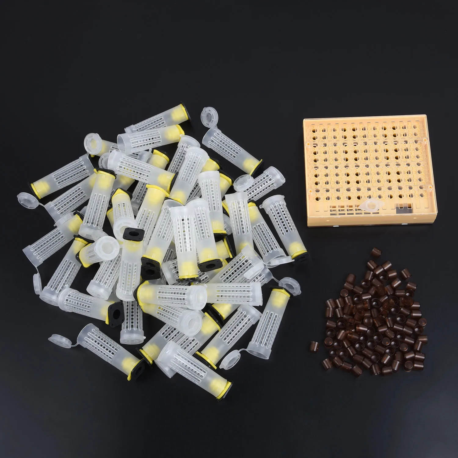 

Holders Beekeeping Suit Kit Accessories Cupkit Box Hair Cage Cell 441pcs Plastic Queen Rearing Useful Reliable