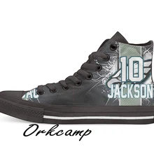 Philadelphia футболист Джексон высокие парусиновые туфли на заказ прогулочные туфли