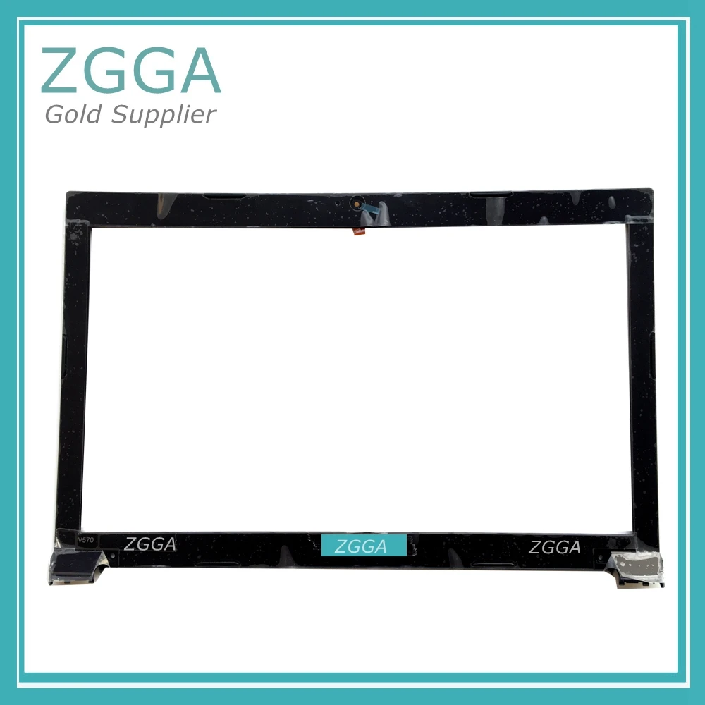 Genuine NEW Laptop LCD Front Bezel For Lenovo IdeaPad V570 V575 Screen Frame Glossy Black With