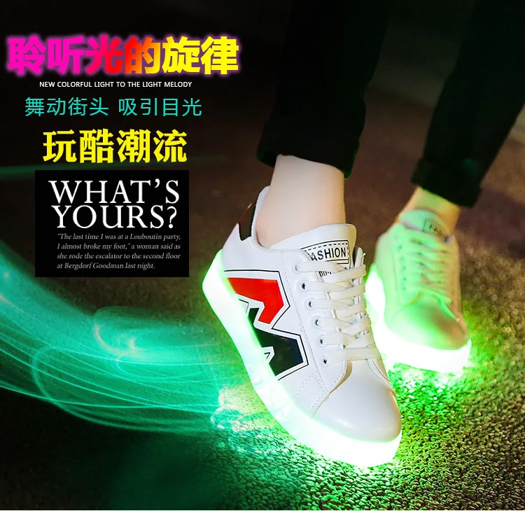 2018 новые модные светящиеся кроссовки USB зарядка свет до детская обувь мальчик и девочка светящиеся Перезаряжаемые детская обувь с