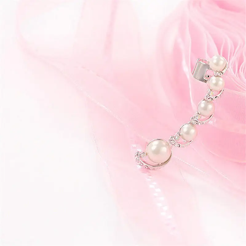 

Women Elegant Simulated Pearl Ear Cuff Piercing Clip Fashion Style Ear Cuff Wrap Earrings Fine Jewelry For Women Gift