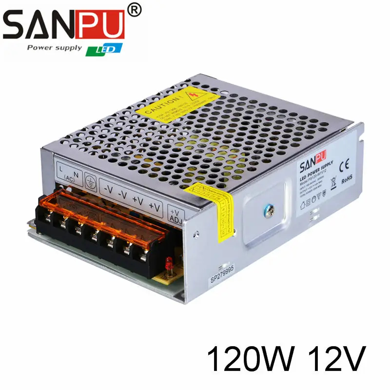 

LED Power Supply 12 V 10A 120W LED Driver Power Adapter Switching 110V 220V to 12V Transformer Standard PS for 5050 3528 Strip