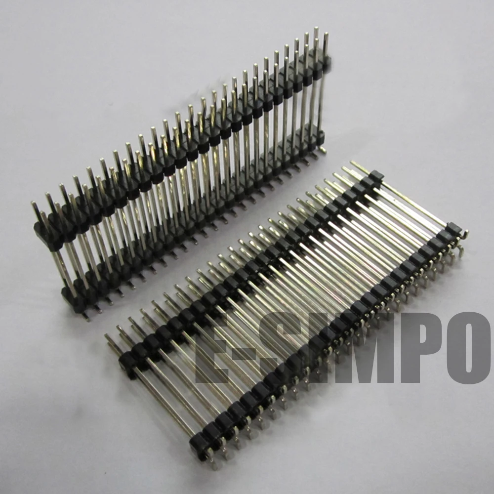 10pcs RoHS 2.0mm 2X40 Pin Header Double Row Right Angle 80 Pin for DIP PCB Board