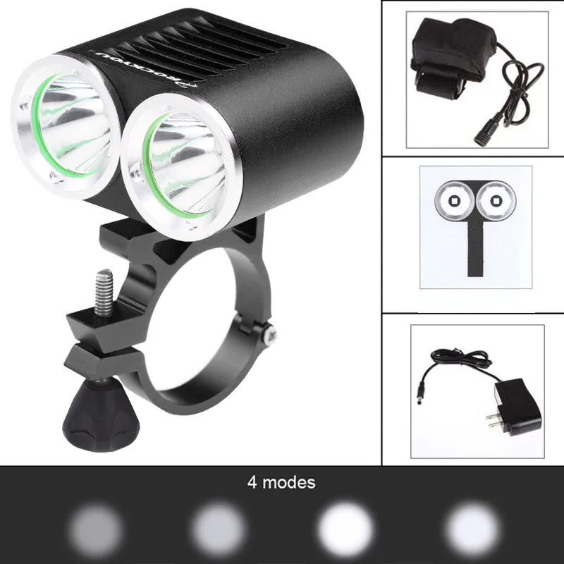 New High Quality True 2000LM XML T6 LED Bike Bicycle Torch Headlight 4400mAh Battery Pack Drop Shipping | Освещение