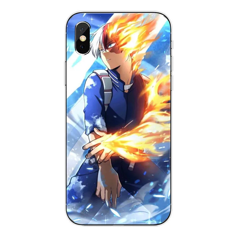 O meu Heroi Academy аниме Coque Telefone Da Tampa Do чехол для корпуса Para O iPhone Da Apple XS MAX XR X 8 Plus 7 alem de 5 6 Coque - Цвет: TPU