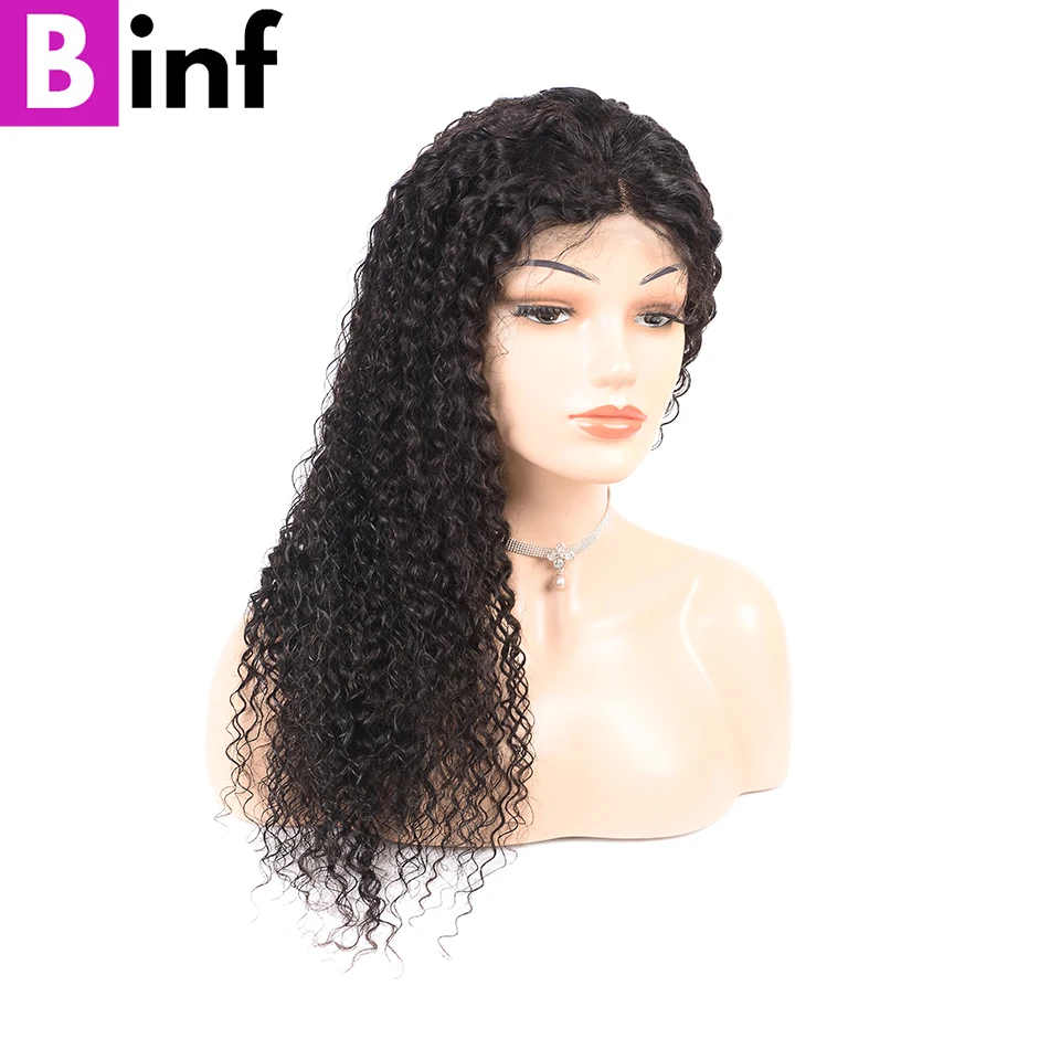 Brazilian Kinky Curly 13x4 Lace Front Human Hair Wigs For Women Remy Hair Pre-Plucked With Baby Hair Lace Front Human Hair Wigs