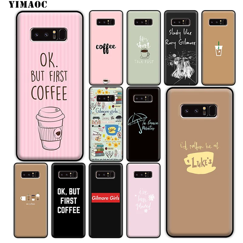 YIMAOC Gilmore Girls Coffee Soft Silicone Case for Samsung Galaxy Note 10 Plus 9 8 A9 A8 A6 2018 A5 A3 2017 2016 |