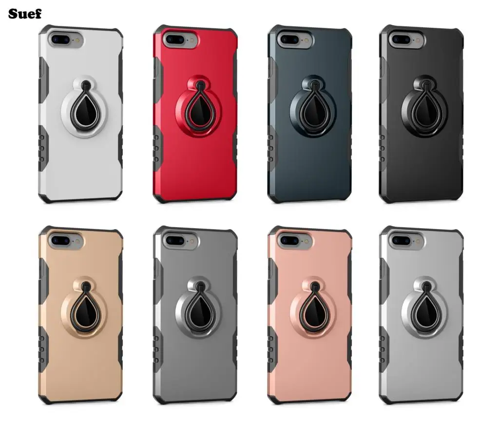 Rotate Ring Case For iPhone 8 8plus Case Cover iPhone 8 plus Funda iPhone 8plus Phone Coque iPhone 8 plus iPhone8 Mobile Shell