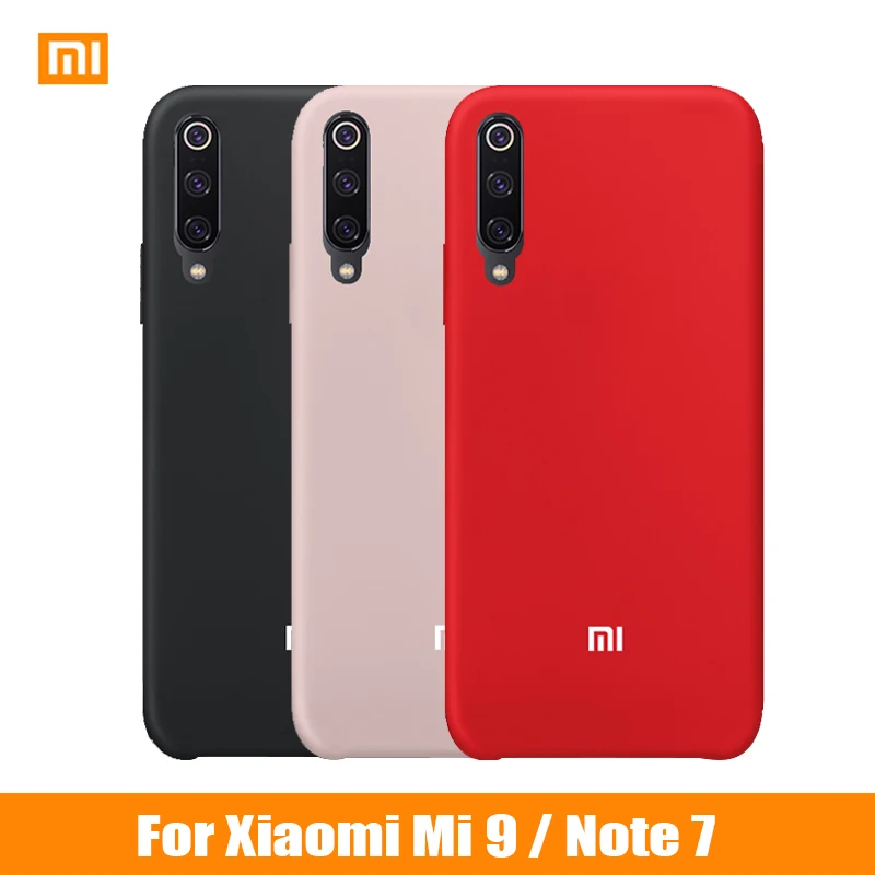 

Xiaomi Mi 9 Case Liquid Silicone Soft Protection Back Cover Xiaomi Mi 9 Transparent Case Redmi Note 7 Pro 7S Shockproof Cover