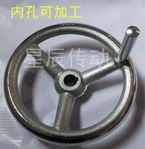 

2pcs/lot Diameter:80mm inner hole:10mm. Iron hand wheel machine tool accessories hand wheel handle