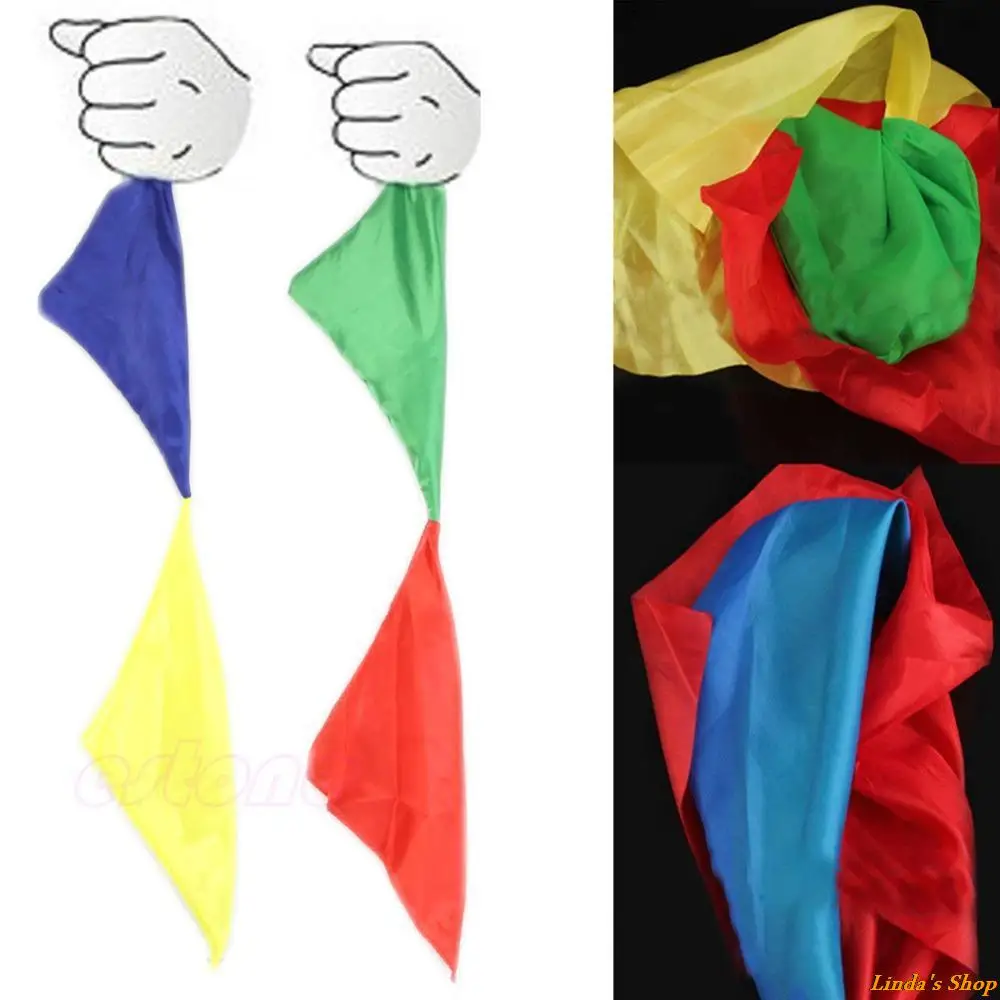 

New 1pc Practical Change Color Silk Scarf Magic Trick Props Magic Tools Toys 312