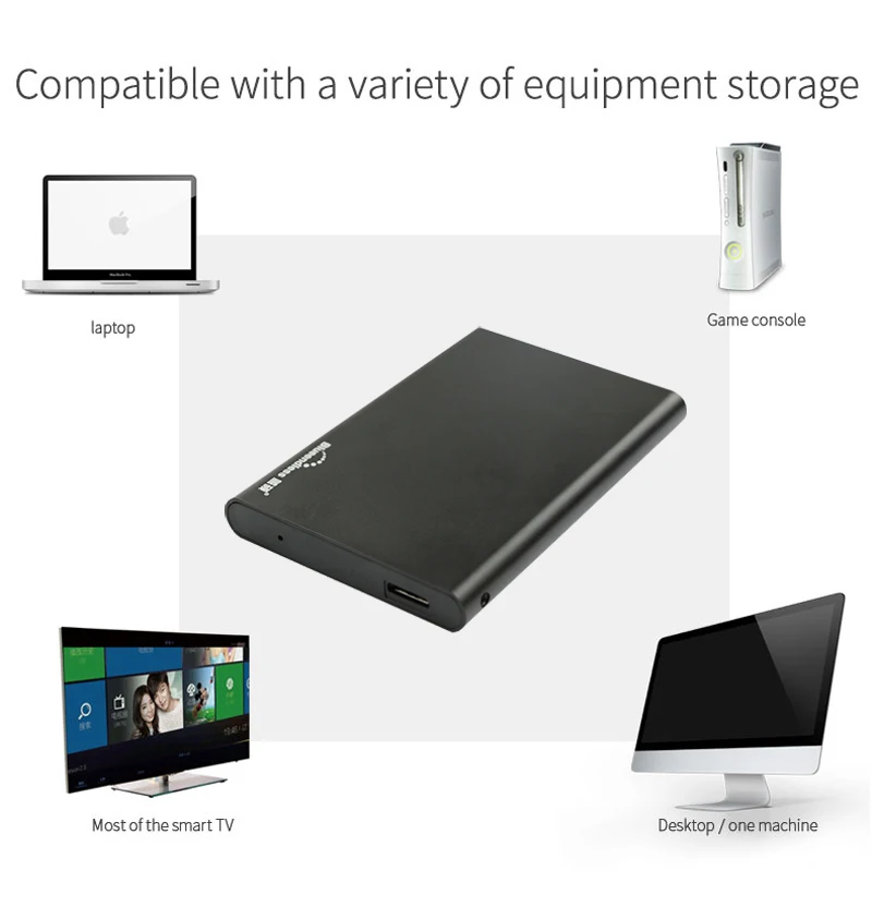 hdd external 2 5 inch protective sata case aluminum hard drive hdd enclosure sata II usb 3.0 hdd box case for 2TB hard disk U23S (5)