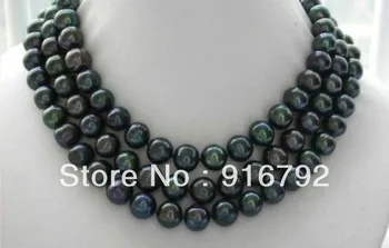 

> >>>>>natural AAA 9-mm tahitian black pearl necklace 48"