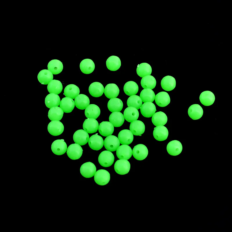Luminous Fishing Beads 100pcs/lot Soft Rubber Floating