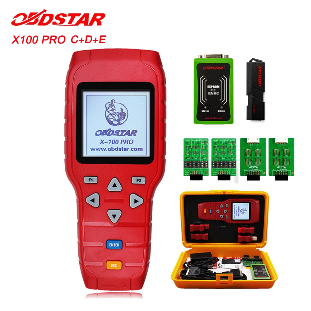 Prix pour 2017 Nouveau Programmeur principal Automatique OBDSTAR X100 Pro C + D + E Kilométrage Correction Outil de Réglage Du Compteur Kilométrique via OBD avec EEPROM IMMO Adaptateur Prix pour 2017 Nouveau Programmeur principal Automatique OBDSTAR X100 Pro C + D + E Kilométrage Correction Outil de Réglage Du Compteur Kilométrique via OBD avec EEPROM IMMO Adaptateur