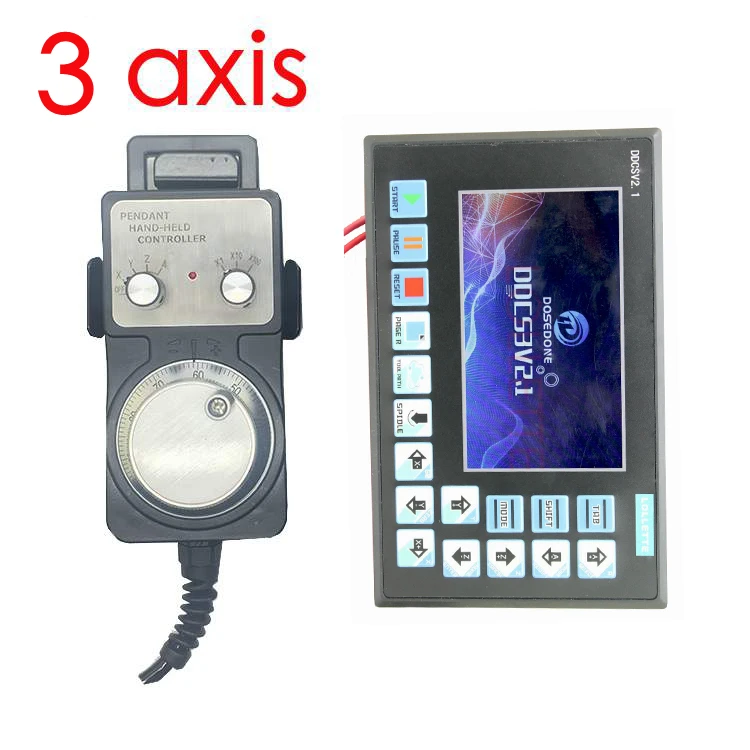 

DDCSV2.1 3 Axis Offline Stand Alone Replace Mach3 USB CNC Controller CNC Router Engraving Drilling Milling Machine Handwheel MPG