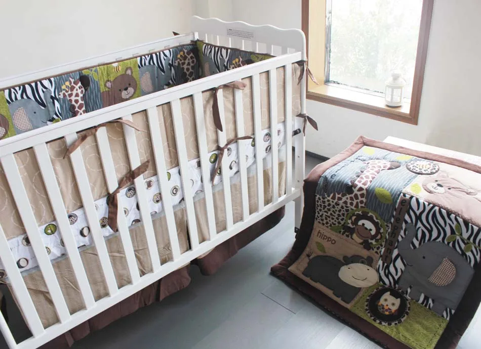 الترويج! 7 قطع التطريز القطن سرير الطفل الفراش مجموعة الحيوان الطفل الفراش مجموعات ، وتشمل (الوفير + لحاف السرير غطاء السرير تنورة) الترويج! 7 قطع التطريز القطن سرير الطفل الفراش مجموعة الحيوان الطفل الفراش مجموعات ، وتشمل (الوفير + لحاف السرير غطاء السرير تنورة)