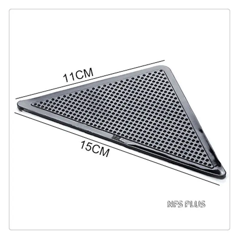 4 упаковки липких ковров захваты для коврика 10,5x10,5x15 см треугольные Противоскользящие силиконовые Моющиеся Многоразовые напольные коврики
