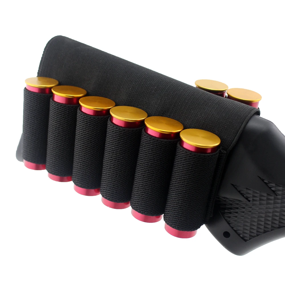 

Tactical 8 Round Airsoft Hunting Shells Ammo Shotgun 12/20 Gauge Shell Buttstock Cartridge Holder for Shooting
