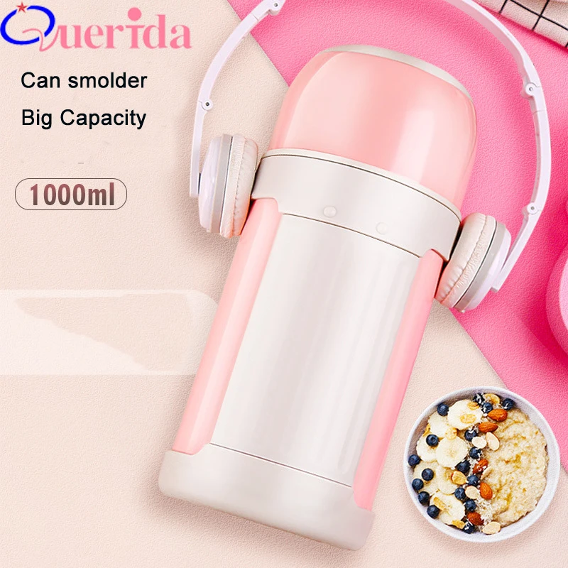 

Portable Insulation Pot Outdoor Stainless Steel Big Capacity Water Bottle Accompanying Double Layer Stewpot