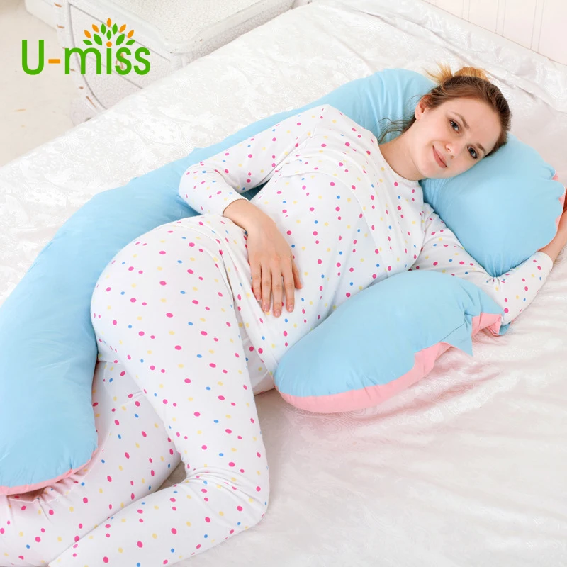 U miss Designer Body Support Breastfeeding Maternity Pillow Cotton Twin