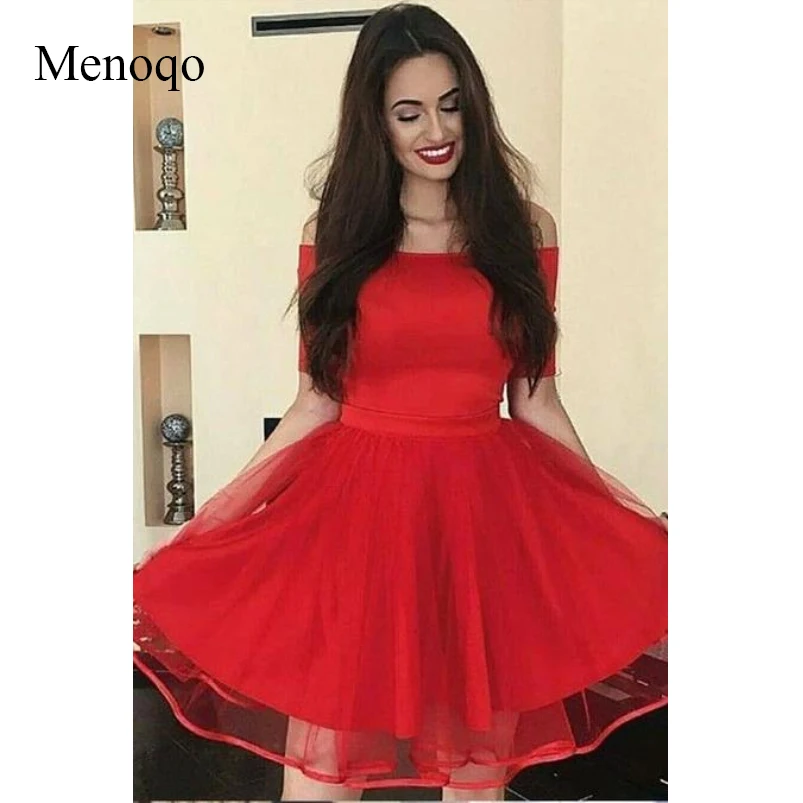 Off-the-shoulder Red Graduation Dresses with Ribbon Tulle Skirt (1)--