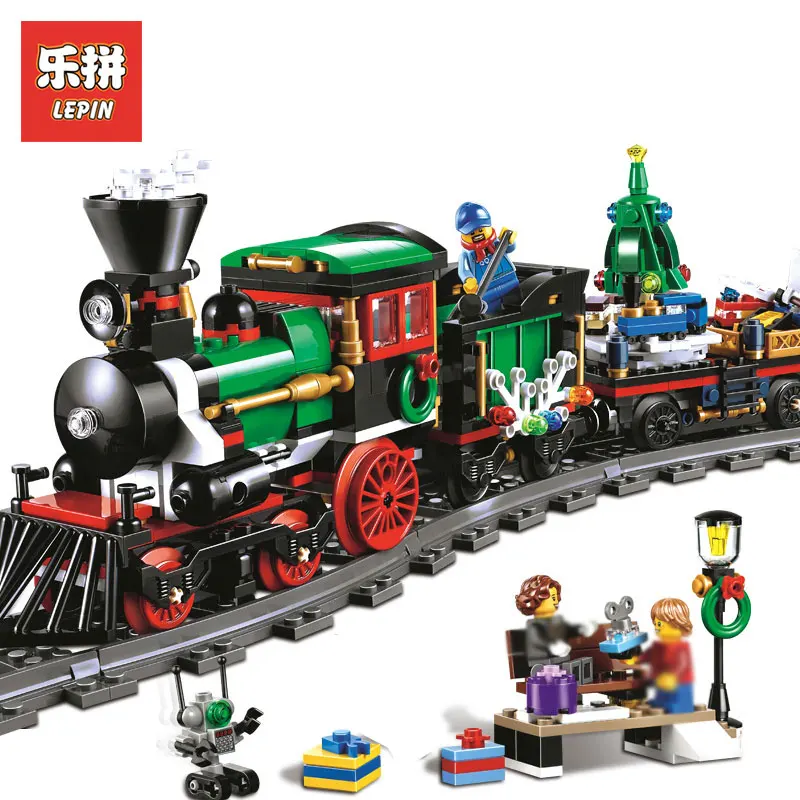 

Lepin 36001 770Pcs Creative Series Christmas Winter Holiday Train model Building Blocks Bricks Children Gift LegoINGlys 10254