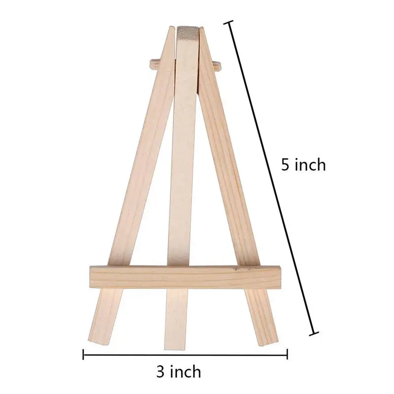 4 по 4 дюймов мини холст и 8*16 см мини дерево мольберт в комплекте для рисования школьные студенческие художественные принадлежности, 12