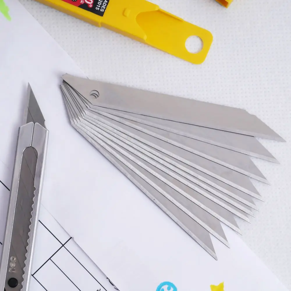 

Art Blade 30 Degrees Blade Trimmer Sculpture Blade Utility Knife General 10 Pcs/Box