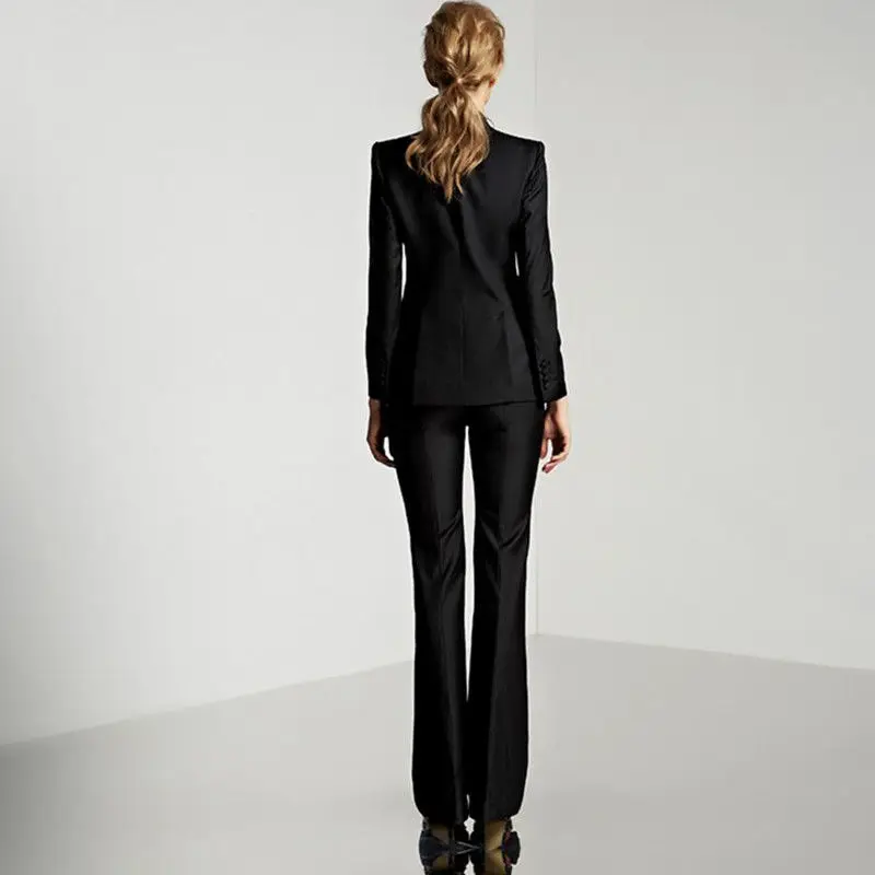 New Light Gray Womens Business Suits Female Office Uniform Ladies Trouser Suits New Light Gray Womens Business Suits Female Office Uniform Ladies Trouser Suits