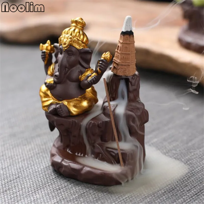 Курильница для благовоний Ganesha Buddha Backflow креативная подставка Зен буддистские